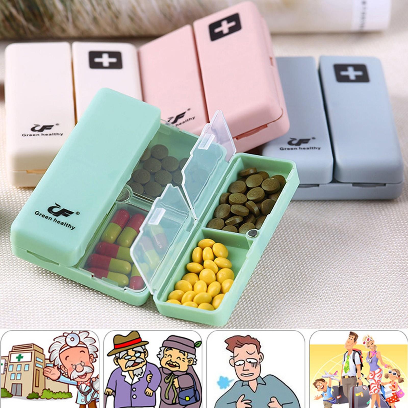 

Портативный чехол, складной магнитный органайзер для пищевых добавок