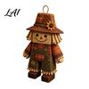 Handmade Christmas Tree Ornaments Halloween Rag Doll DIY Kit Patchwork Sewing Craft Set with Decorative Figure Kits Pre-Cut Fabrics Beginner-Friendly
