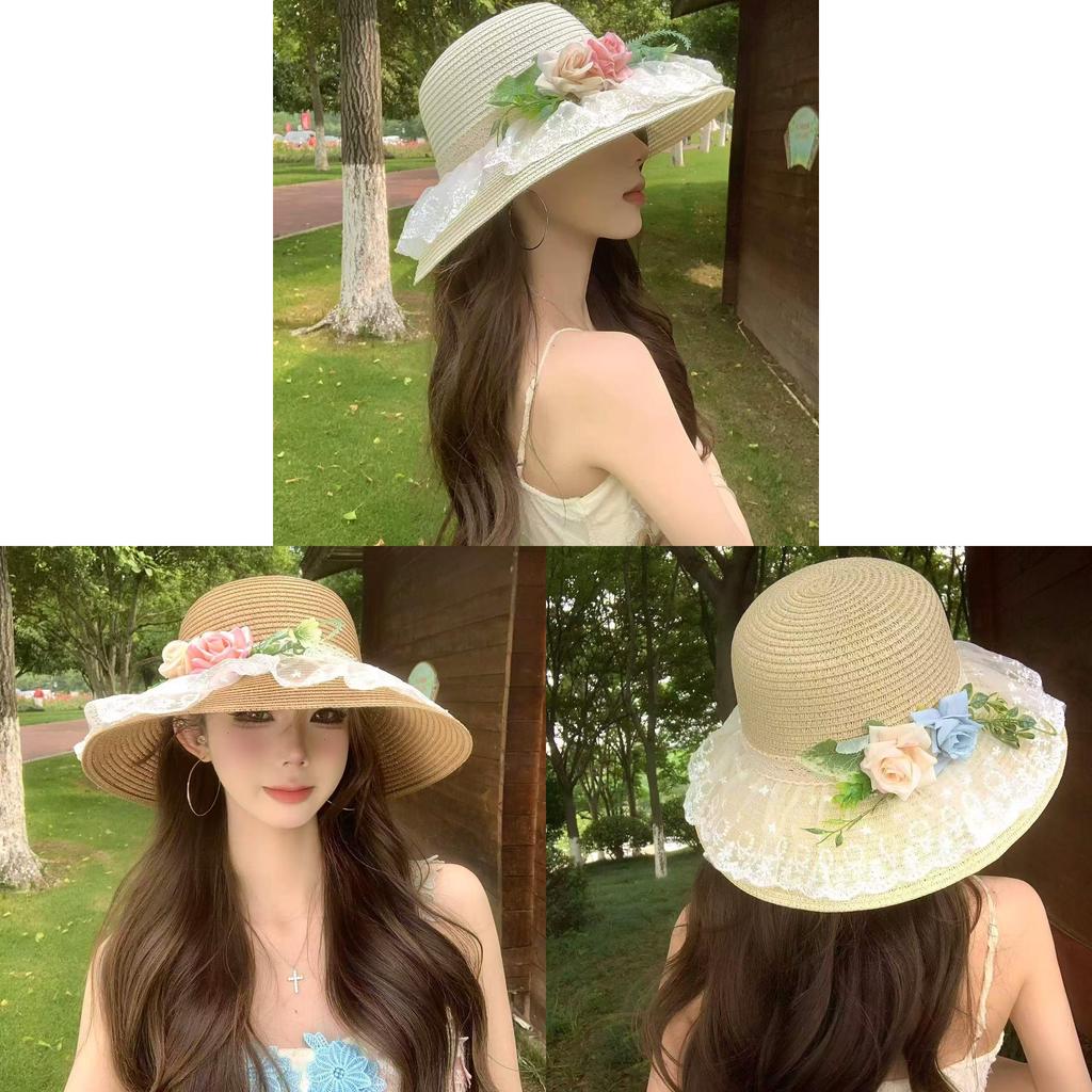 Nature Style Sun Hat With Wide Brim For Women Garden Casual Summer Accessory