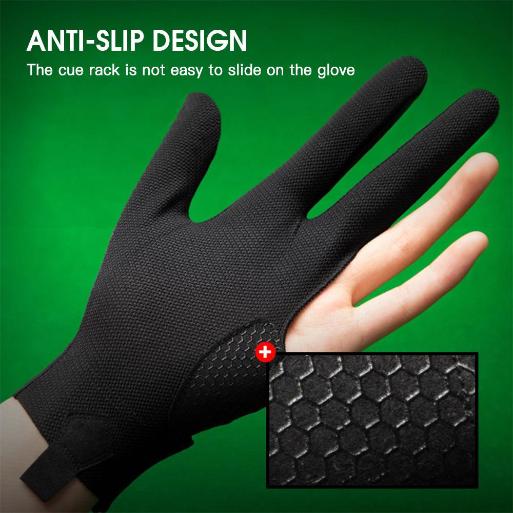 Pool Player Gloves Comfortable Billiard Glove 3 Finger Pool Gloves Lightweight Pool Table Glove