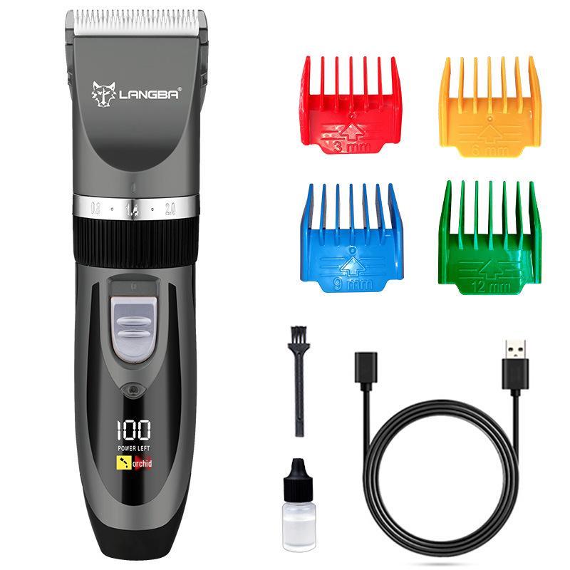 Electric Pet Hair Trimmer: Rechargeable Dog & Cat Grooming Clipper Chinese Manual