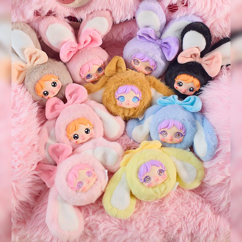 Three Little Hairs Lucky Rabbit Plush - Cute Bedroom Decoration