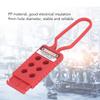 3PCS 6 Holes Tagout Hasps Electrical Insulation Lockout Hasp for Shutdown Maintenance 9mm Hole Diameter