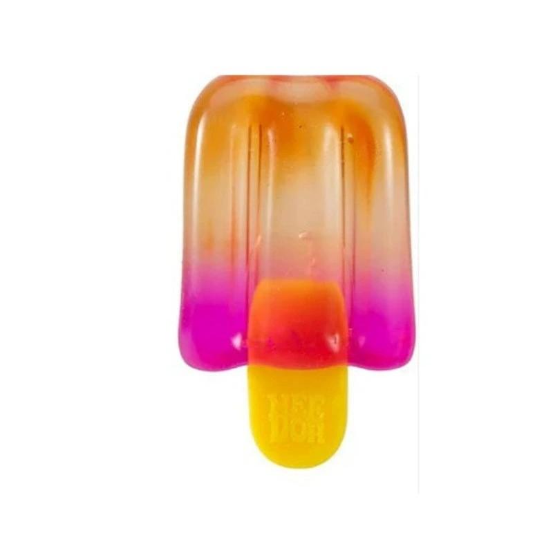 Needoh Pot à Glace Crème Glacée Cube Sensoriel en Silicone Pour Soulager le Stress et le Jeu Créatif