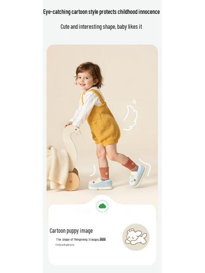 2025 Neue Warme Indoor Cartoon Flauschige Baumwoll Hausschuhe für Mittelgroße und Ältere Kinder, Jungen & Mädchen