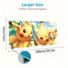 Pikachu Print  Cushion Non-slip Laptop Tablet Big Mousepad XXL Mat Mini PC Playmat With Lock edge