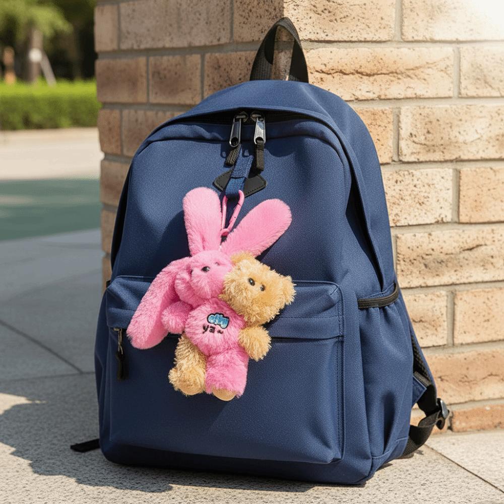 Hugging Design Creative Keychain Kawaii Style Plush Keychain Cute Plush Toy  Children Gits