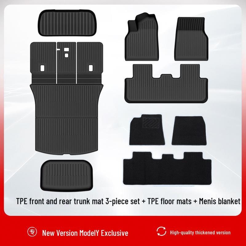 Tesla Model Y 3-Piece Front & Rear Trunk Mat Set (Refresh 25)