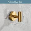 Traceless No-Punch Stainless Steel Over-the-Door Hook for Bedroom, Bathroom, or Wardrobe