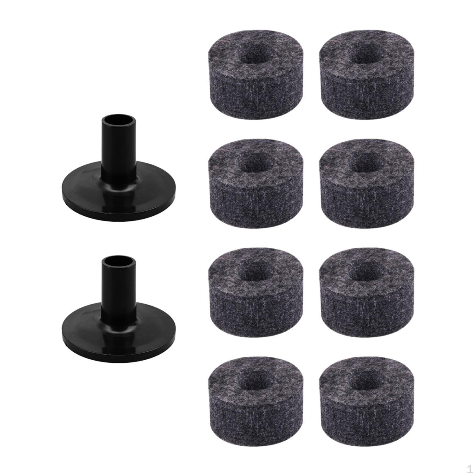 

10 штук Аксессуары для тарелок Стойка Шайба Портативные Барабанные Втулки для Живого Выступления серый