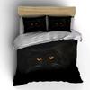 "Black Cat Eyes Bedding Set" Bedding Duvet Cover Set Duvet Cover Pillowcases (1 * Duvet Cover 2 * Pillowcases, Without Duvet Insert)