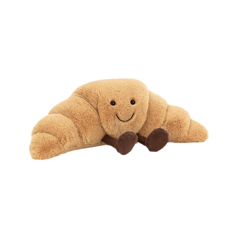 JELLYCAT Fun Food Series Croissant Cute Doll Plush Doll 7cm Height