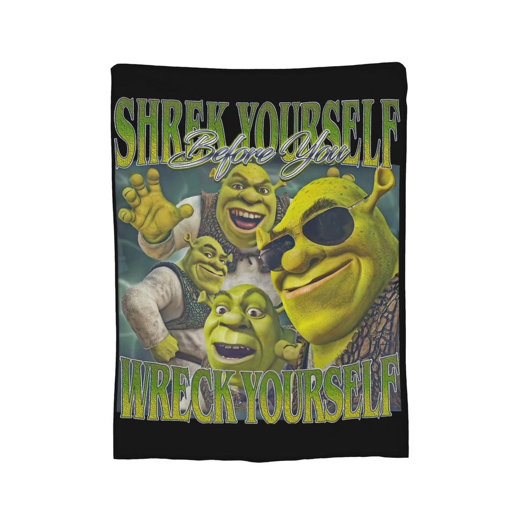 Cartoon Monster Shreks Blankets Velvet  Winter  Breathable Lightweight Thin Throw Blankets for Bed Outdoor Bedspreads