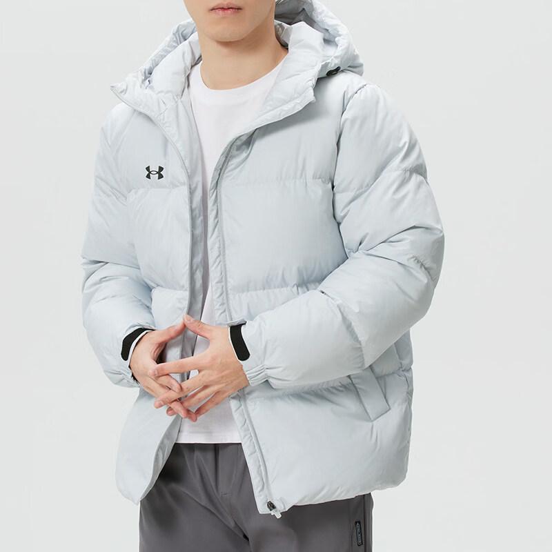 Унисекс зимняя пуховая куртка с капюшоном Under Armour 3XL серый