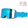 New ski goggles equipment, large cylindrical lens goggles, double-layer anti-fog, for mountaineering and snow activities, suitable for nearsighted