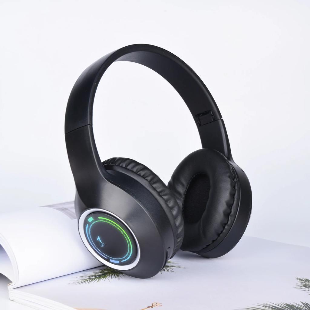 M3 Lightemitting Bluetooth Headset Folding LED Card Wireless Headset TYPEC Charging Multiscene Use Game Office