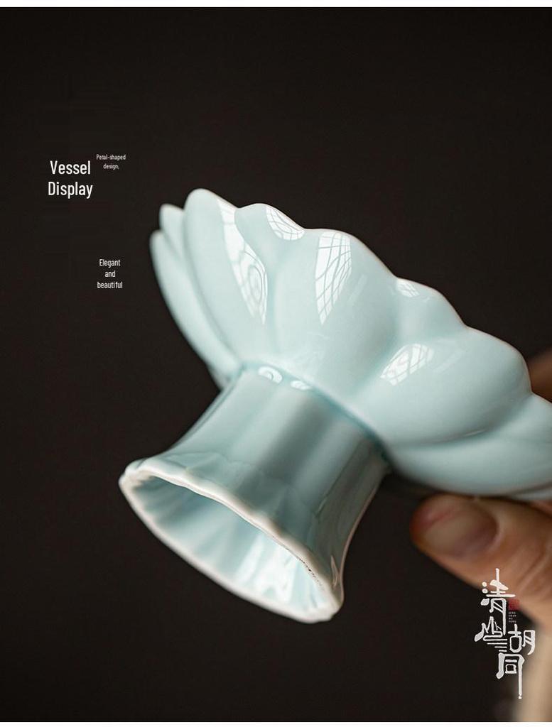 Chinese Style Ceramic Dessert Plate - Exquisite Small Tray for Mooncakes and Snacks, 2025 New Design