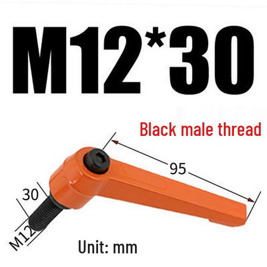 Adjustable Ratchet Handle L-Shaped Wrench with M5/M10/M16 Set Screw 7-Shaped Quick Lock Bolt