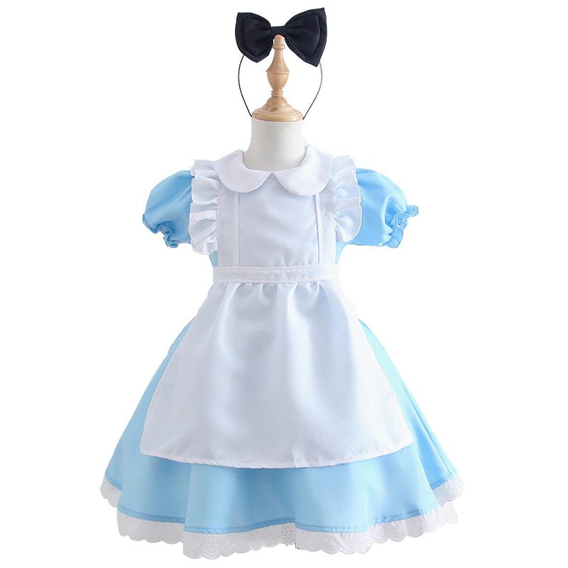 Alice In Wonderland Maid Clothing Maid Clothing Children's Performance Clothing Girls Princess Dress Japan Lotte Same