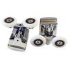 Pack Of 2Pcs 23mm Shower Door Rollers / Wheels Twin Tops For Sliding Doors