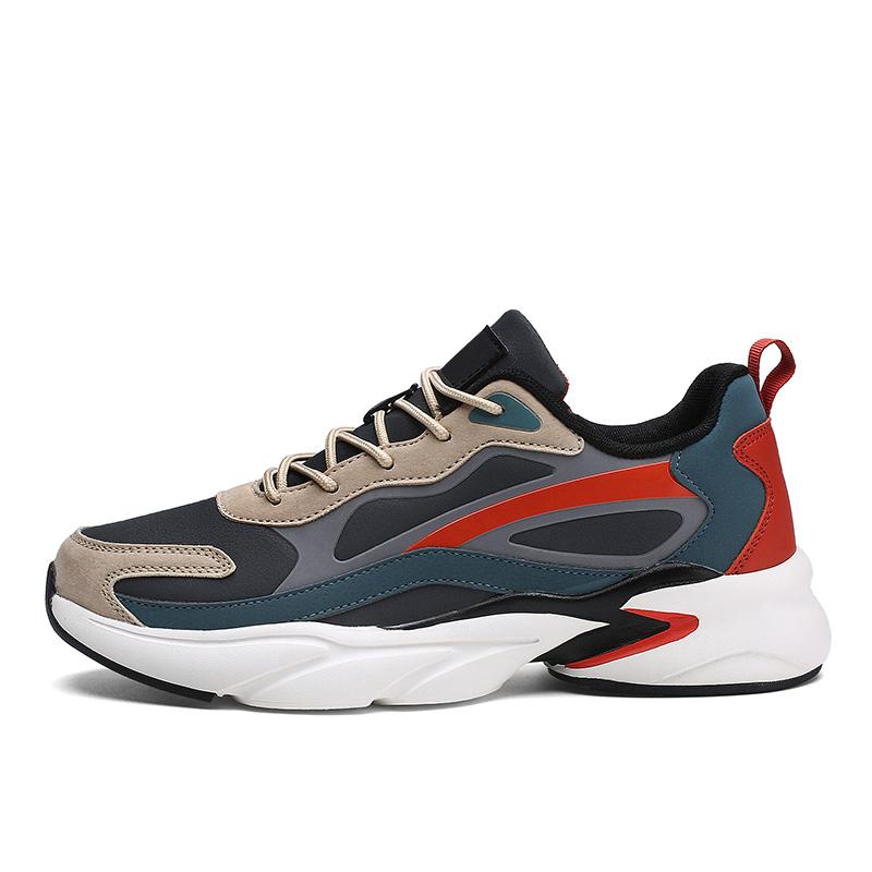 Men's comfortable outdoor four season casual breathable fashion sneakers light soft-sole speed running shoes racing sports shoes