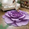 3D Flower Living Room Decoration Carpet Bedroom Bedside Carpet Bathroom Absorbent Mat