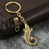 Metal Animal Key Rings Crocodile Keychain for Backpack, Simulated Car Men Ring, Decorative Pendant Backpacks and Handbags Shape Chain