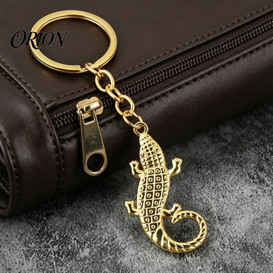 Metal Animal Key Rings Crocodile Keychain for Backpack, Simulated Car Men Ring, Decorative Pendant Backpacks and Handbags Shape Chain