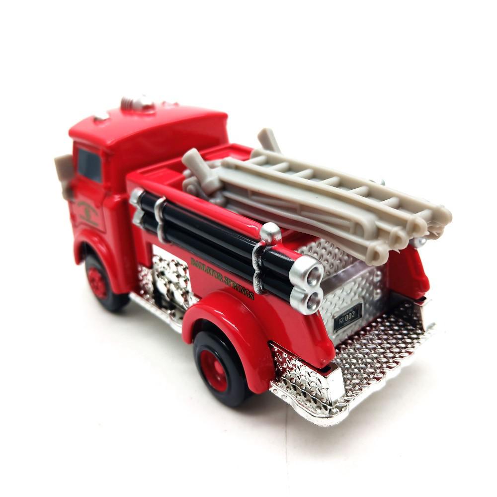 Authentic McQueen & Mater Alloy Racing Cars for Kids - Fire Engine & Little Red Models
