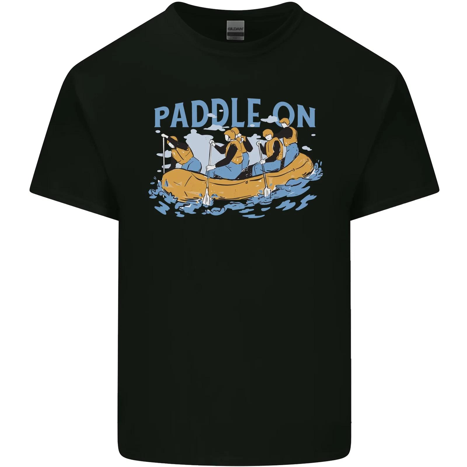 

White Water Rafting Paddle On Whitewater Kids T-Shirt Childrens S