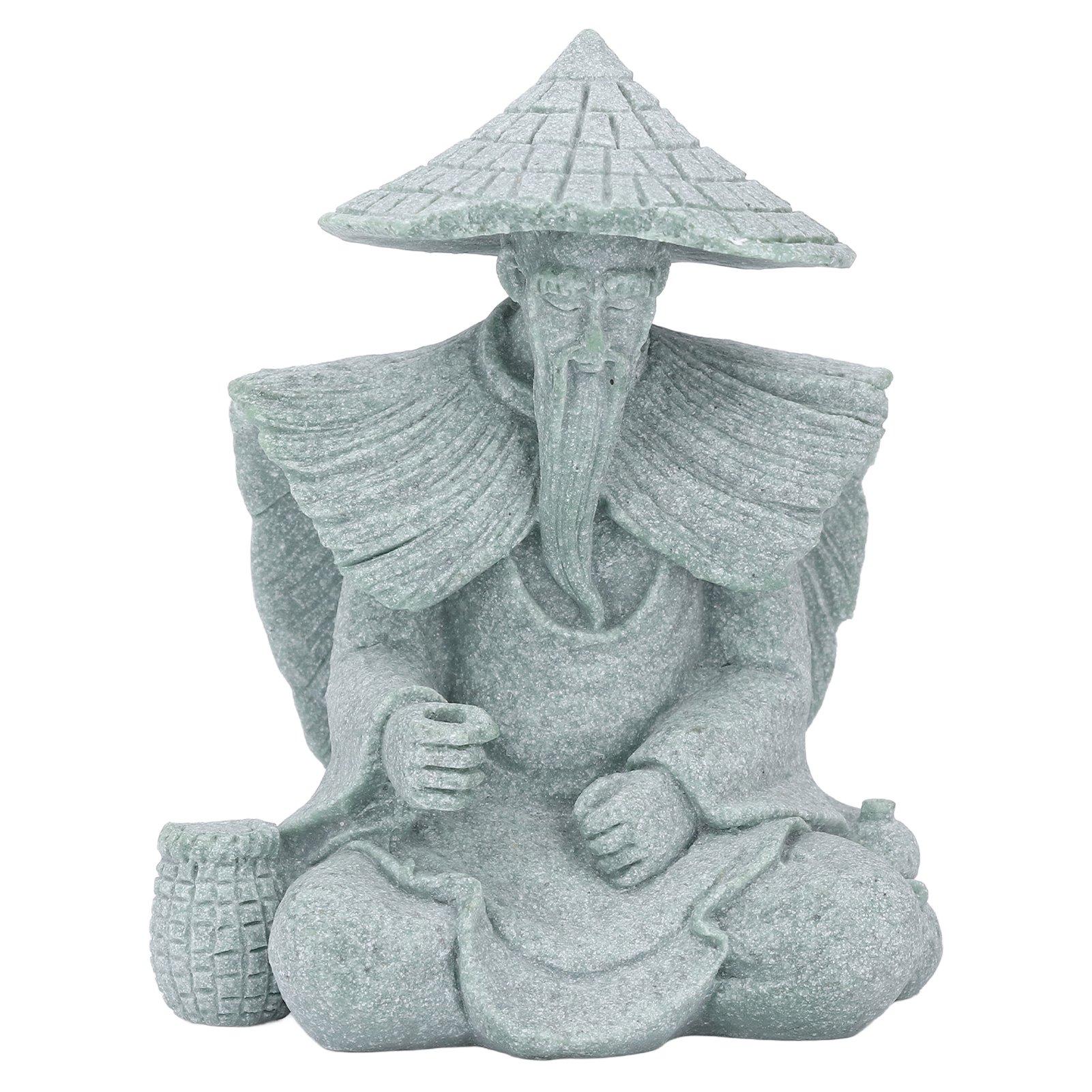 

Статуя рыбака, сидящая рыбацкая фигурка старика, небольшое украшение для стола в гостиную