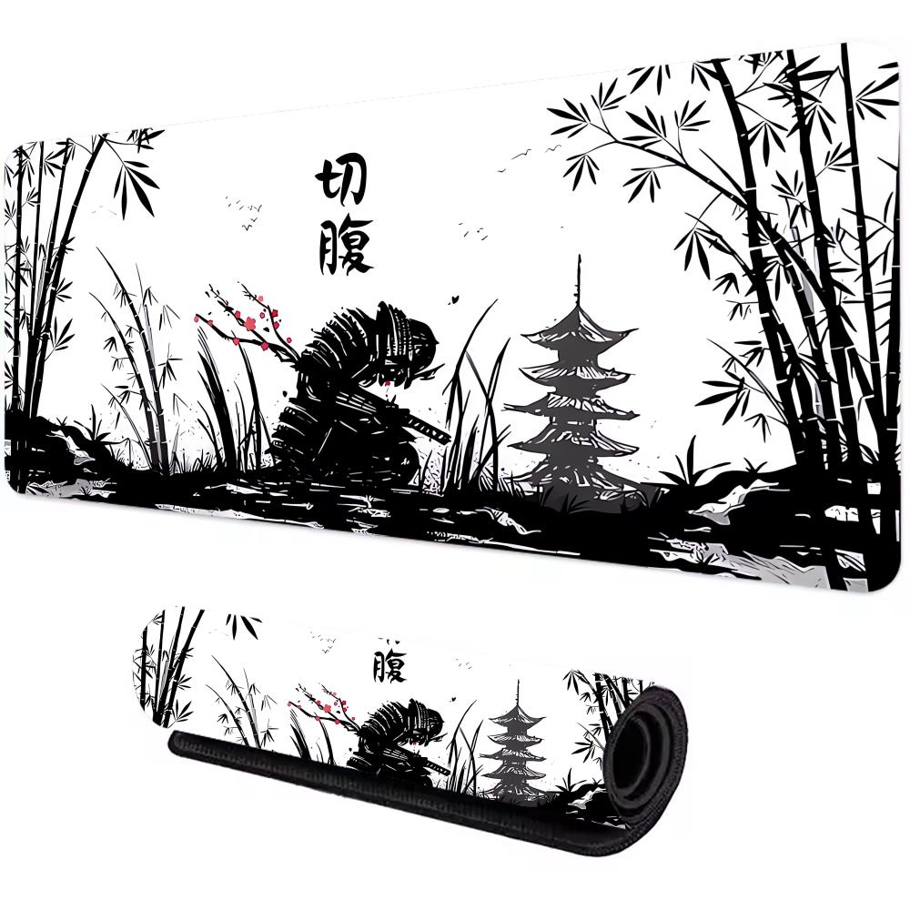 Mouse Pad Războinic Samurai Accesorii Computer Gamer Covoraș Masă Tastatură Mousepad Negru Companie Gaming Laptop Accesoriu Birou PC