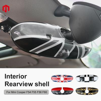 Car Rear View Mirror Cover For Mini Cooper F56 F55 F54 F56 Countryman ABS Rearview Mirror Car Endoscopic Shell Accessories