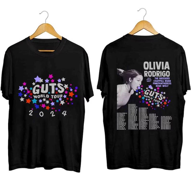 Guts Olivia World Tour 2024 Shirt, Vintage Olivia Guts Tour Shirt Unisex T-Shirt XXXXL