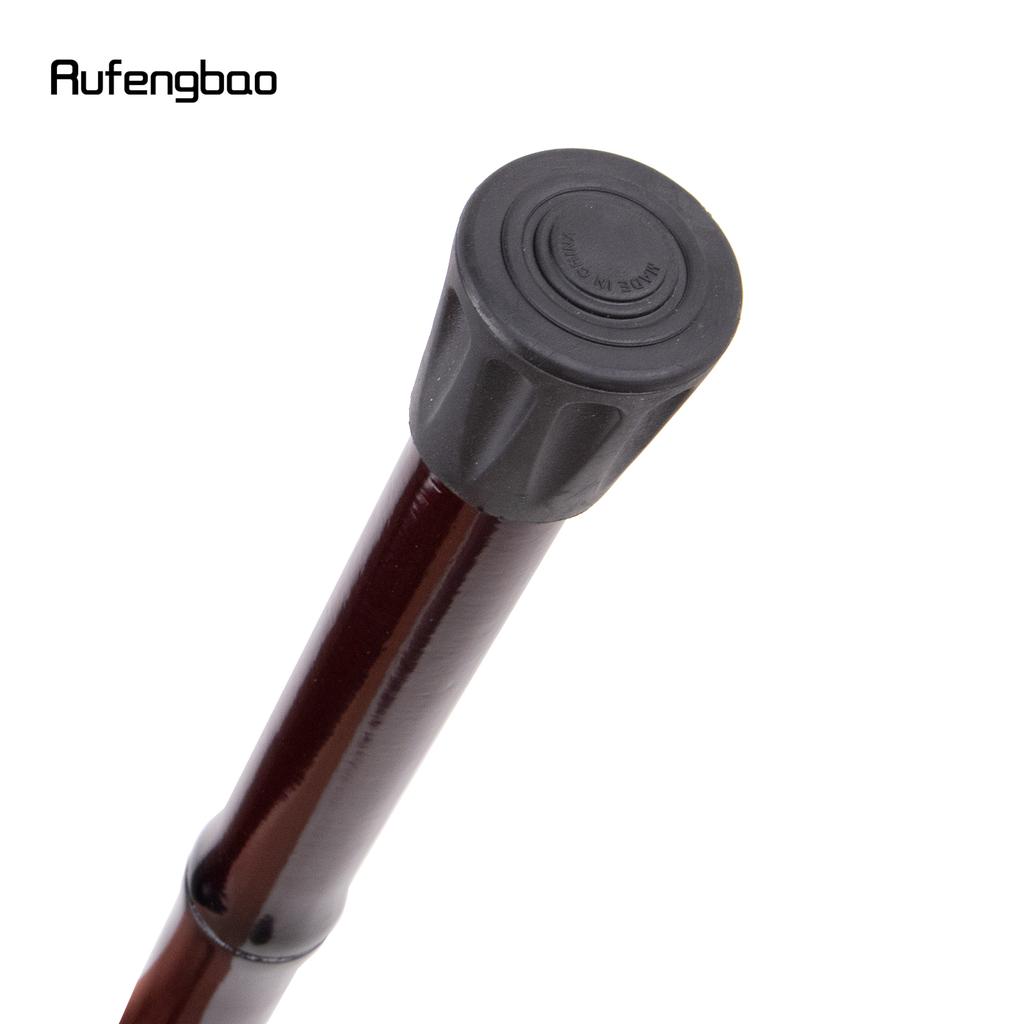 Brown Wooden Single Joint Fashion Walking Stick Decorative Cospaly Cane Halloween Mace Crutch  Wand Crosier 92cm