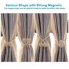 Curtain Decorative Decorative Rope Curtain Tiebacks Magnetic Hooks for Home Office Decorative Living Room Design