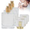 Flacone Profumo Ricaricabile da 50ml Vetro Spray Liquido Trasparente Contenitore Atomizzatore VuotoOro