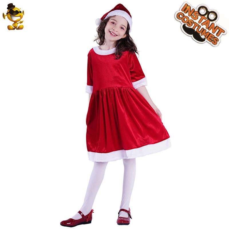 Little girl kids christmas dress stage dress masquerade party costume costume party