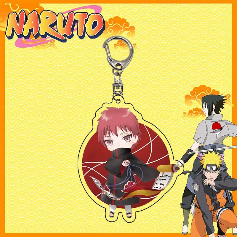 Anime Naruto Akryl nyckelring tillbehör Uzumaki Naruto Tecknad nyckelring