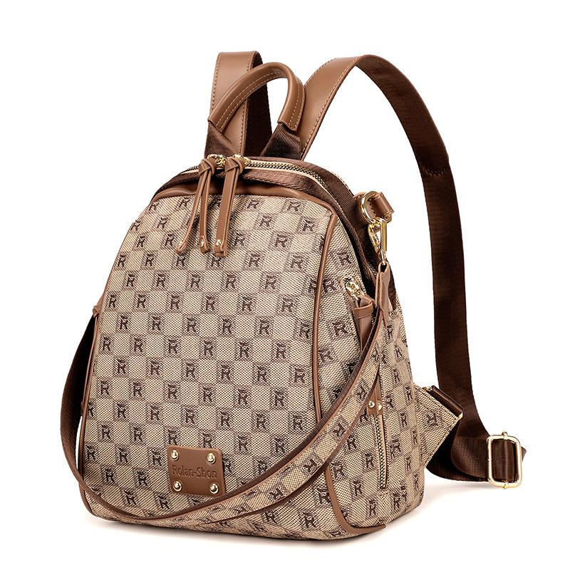 Lehký luxusní špičkový potištěný batoh pro ženy Podzimní a zimní korejský styl Všestranná taška pro dojíždění Dámský batoh s velkou kapacitou na cestování