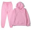 Träningsoverall för män Sportkläder Fritidströjor Träningsbyxor Streetwear Pullover Enfärgad fleecehuvtröjor Sportdräkt Nyhet
