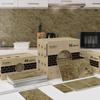 Marble-Style Waterproof Foam Wall Tile Stickers for Bathroom and Kitchen