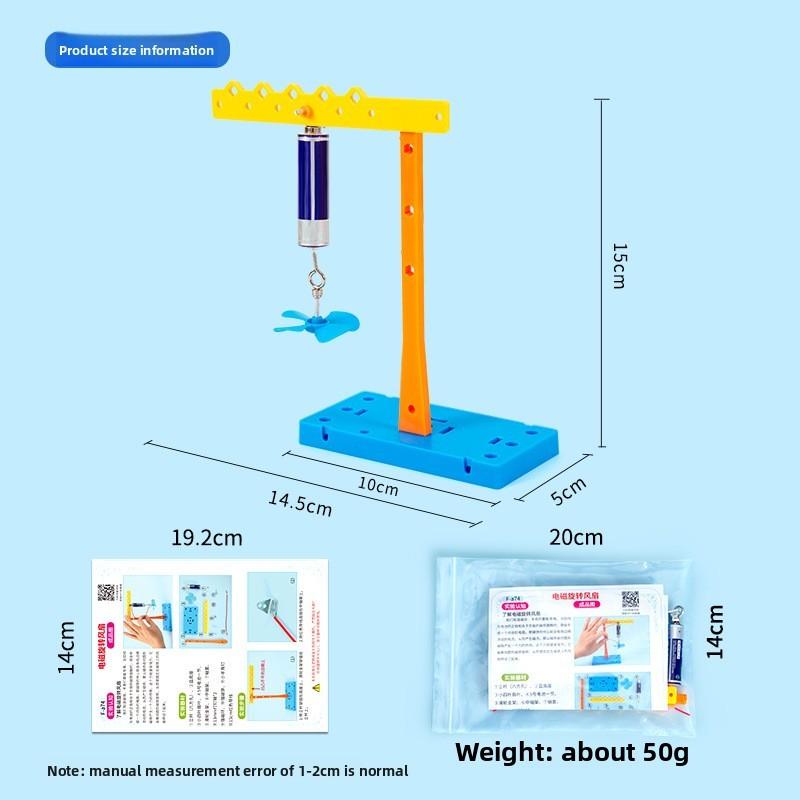 Expérience Scientifique DIY Ventilateur Rotatif Électromagnétique Avec Kit Vapeur Pour Enfants Éducatif Amusant