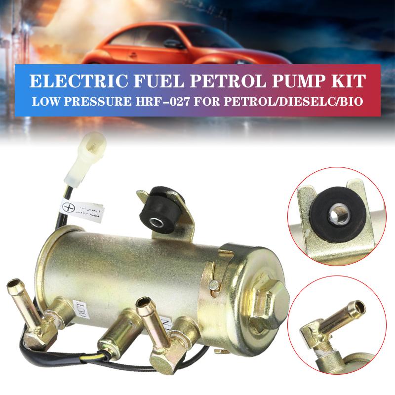 Auto Benzin Diesel Kraftstoff Öl Elektrische Pumpe 12V Elektrische Kraftstoff Benzinpumpe Niederdruck HRF-027 Für Benzin/Dieselc/Bio Universal