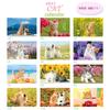 Active Corporation 2027 Desktop Calendar Little Cat 27ACL-537 Cute Cat Theme Sunday Start Made in Japan