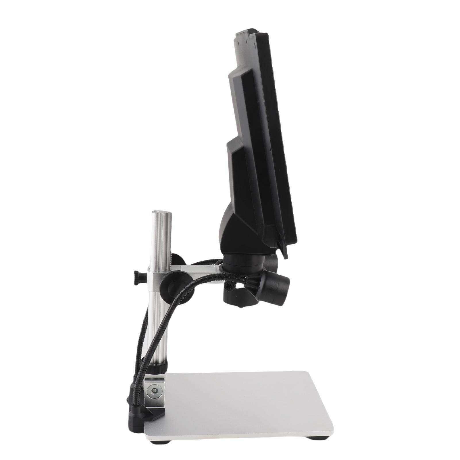 

9 Inch LCD Digital Microscope, 12MP 1600X Magnification with 1080P HD Display, 8 LED Lights for Rock, Circuit Board Inspection