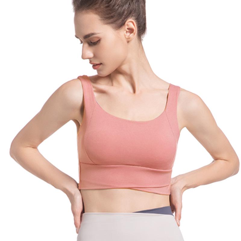 High-Impact Women's Sports Bra: Shockproof, Anti-Sag, Vest-Style with Beautiful Back Design for Yoga and Running