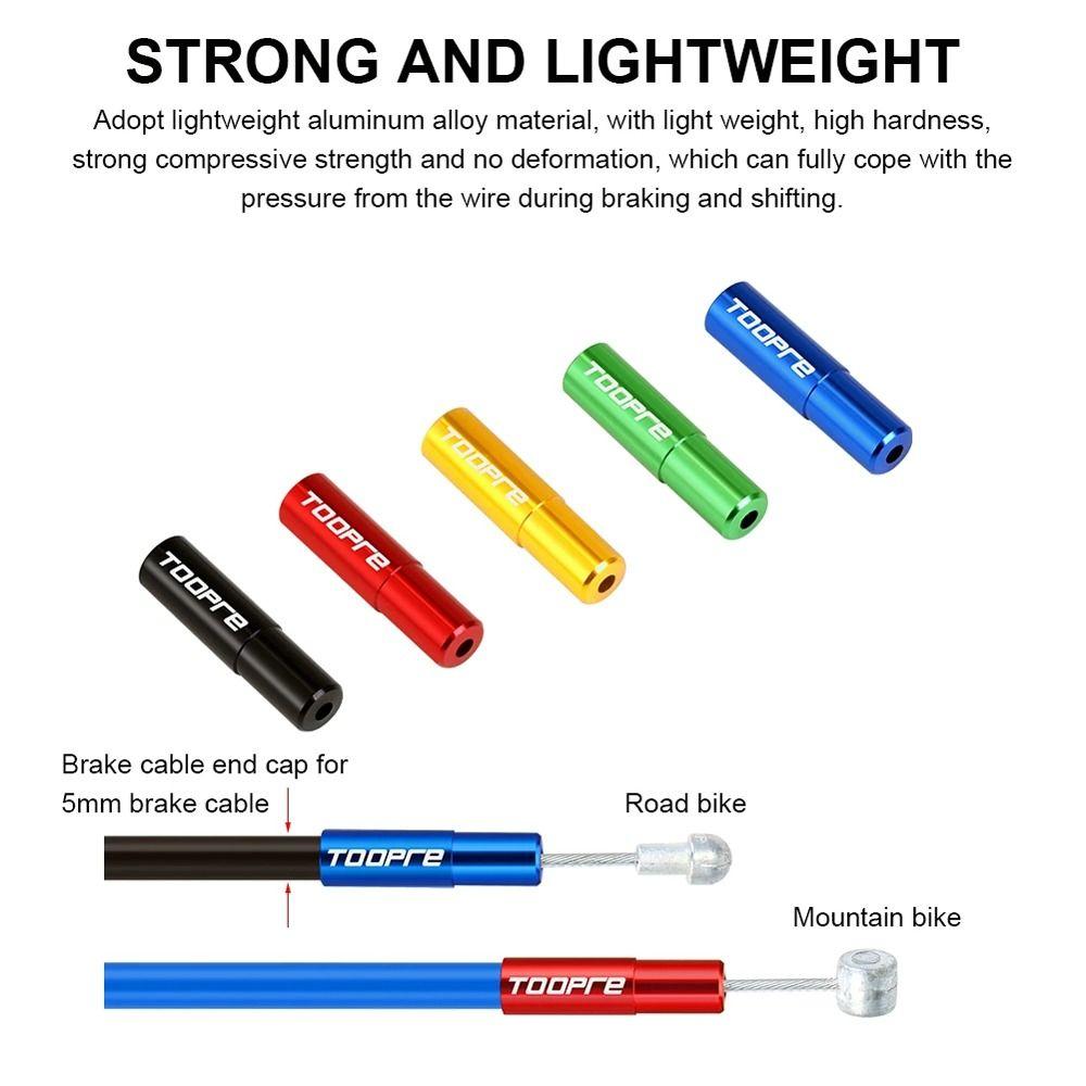 Rohrstopfen Mountainbike Schaltzüge Endkappen 4mm/5mm Fahrrad Kabelkappen Fahrrad Bremskabel Endkappen