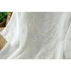 DIMANAF 2026 Women Plus Size New Summer Blouse Shirt Short Sleeve Casual Loose Lady Tops Shirts Linen Embroidery