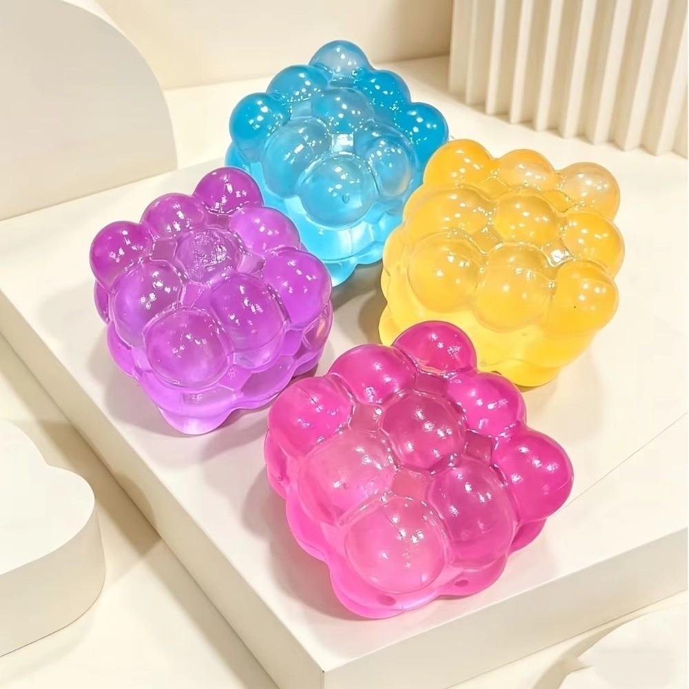 Gele Würfel Squishy Spielzeug Langsam Rückprallender Würfel Knetspielzeug Würfel Fidget Spielzeug für Erwachsene Kinder